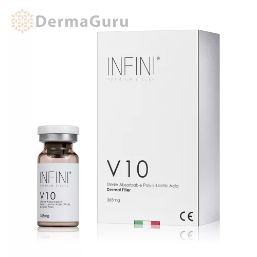 Infini V10 sterile, absorbable poly-L-lactic acid dermal filler 365 mg