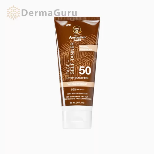 Australian Gold Face + Self Tanner SPF 50, arcszérum 88 ml