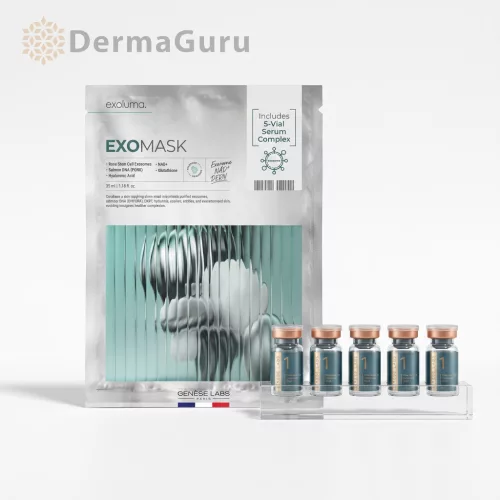 Exoluma ExoMask, regenerative exosome sheet mask, 5 pcs