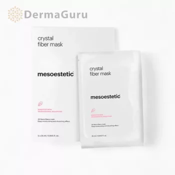 Mesoestetic Crystal Fiber Mask regenerating face mask 5 pcs