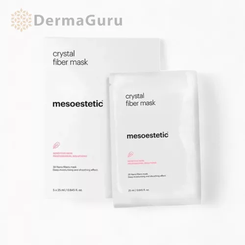 Mesoestetic Crystal Fiber Mask regenerating face mask 5 pcs