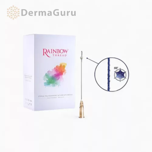 Rainbow Thread COG 6D, bio thread for facial contour lifting and tightening, 19G/100L/170, 100 threads (5 packs x 20 pcs)
