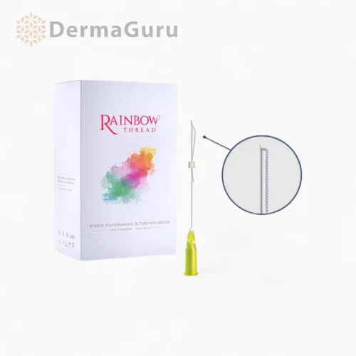 Rainbow Thread Twin, double bio thread for facial tightening and contouring, 26G/38/60, 100 threads (5 packs x 20 pcs)
