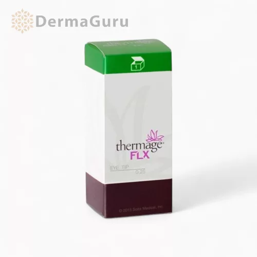 Thermage FLX Eye Tip, periocular skin rejuvenation and tightening, wrinkle reduction and contour improvement, 0.25 cm² / 450 pulses