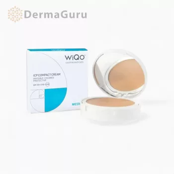   WiQo ICP Medium SPF 50+, Tinted sunscreen cream for medium-warm skin tone, with moisturizing and balancing effect, 10.5ml