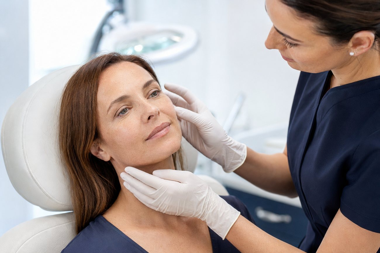 Aesthetic consultation – assessing skin quality before treatment